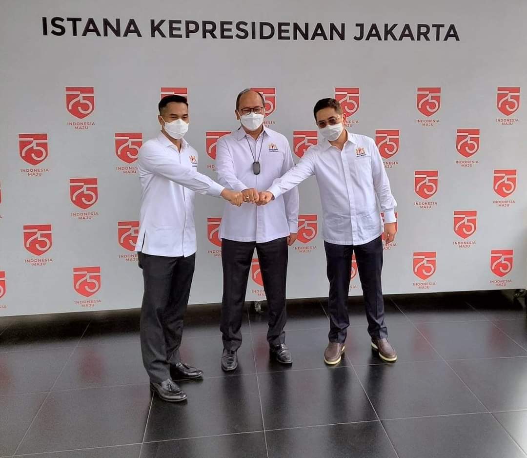 Arsjad Rasjid di Istana Kepresidenan Jakarta