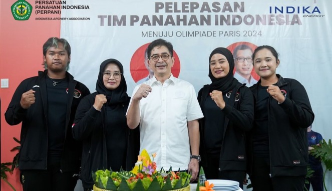 arsjad rasjid melepas tim panahan indonesia