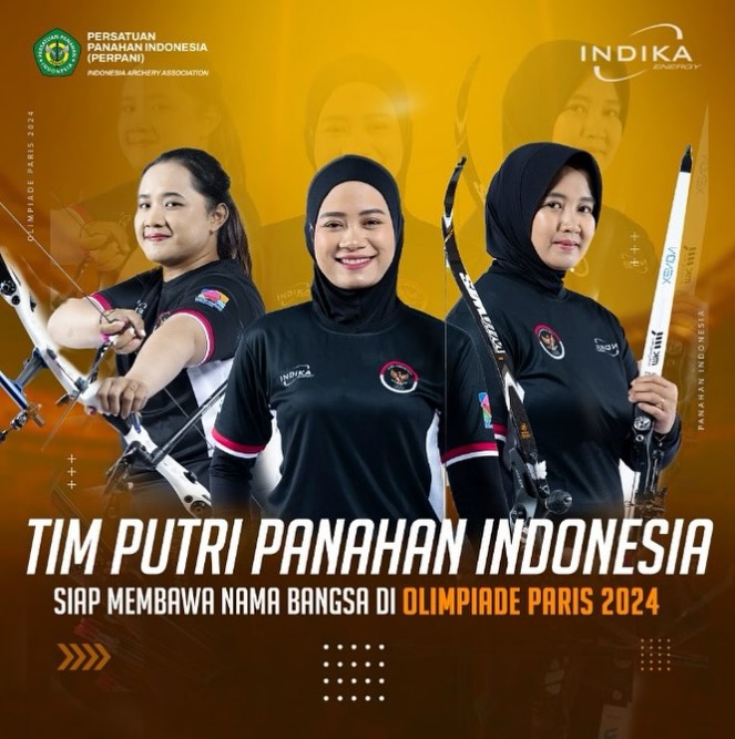 tim panahan yang berlaga di olimpiade paris 2024