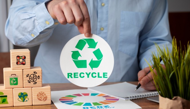 ilustrasi Dampak positif produk daur ulang